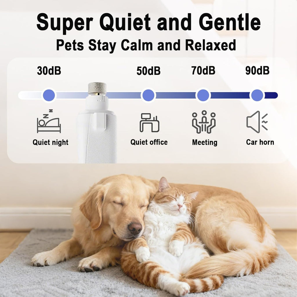 2-in-1 Led Light Nail Grinder Cat and Dog Clipper