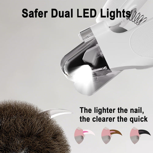 2-in-1 Led Light Nail Grinder Cat and Dog Clipper