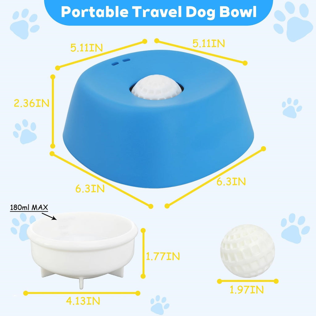 Slow Feeder Spherical Dog and Cat Licking Bowl - Lick Toy For Liquid Treats